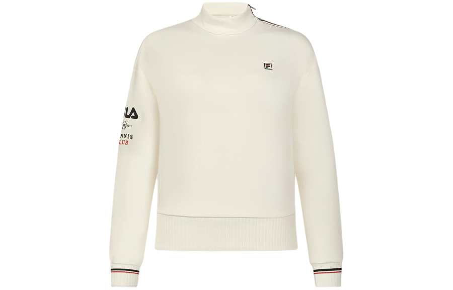 FILA Sweatshirts Women's Ivory Crew Neck Moderate Regular