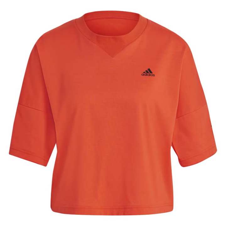 Adidas Adidas T Shirt Women's Half Sunlight Red