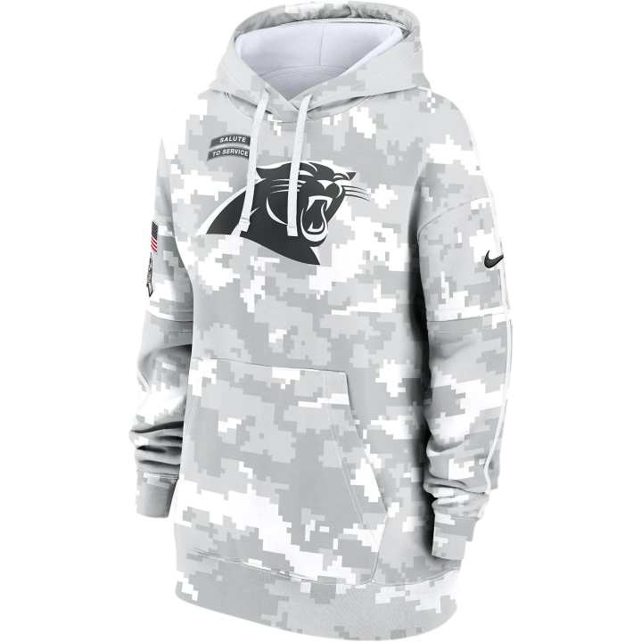 Nike Nike Carolina Panthers Salute To Service Primary Edge Club Women's Nike Nfl Pullover Hoodie