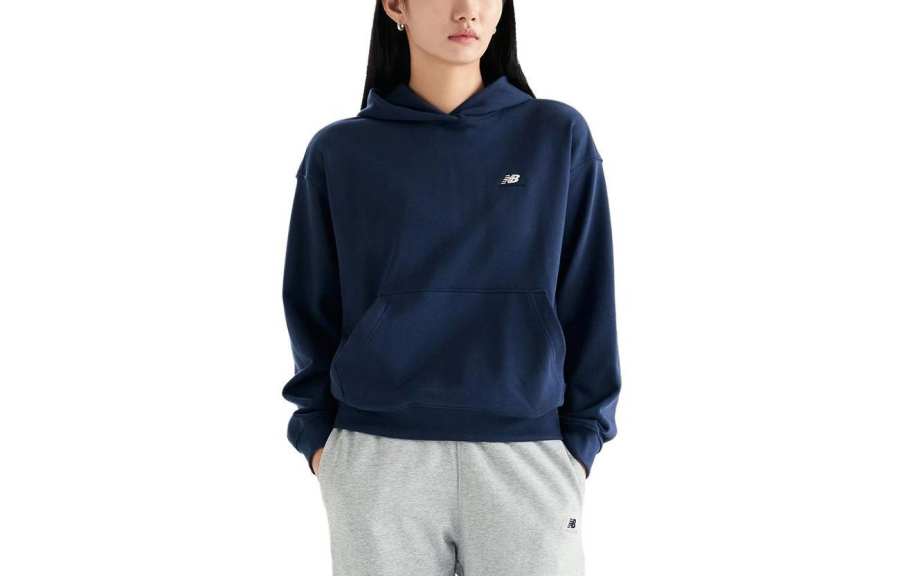 New Balance New Balance Nb Athletics Hoodie Over Fit Sweatshirt Women's Marine Blue