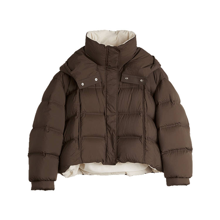 ELLE ELLE Down Jacket Women's Dark Brown