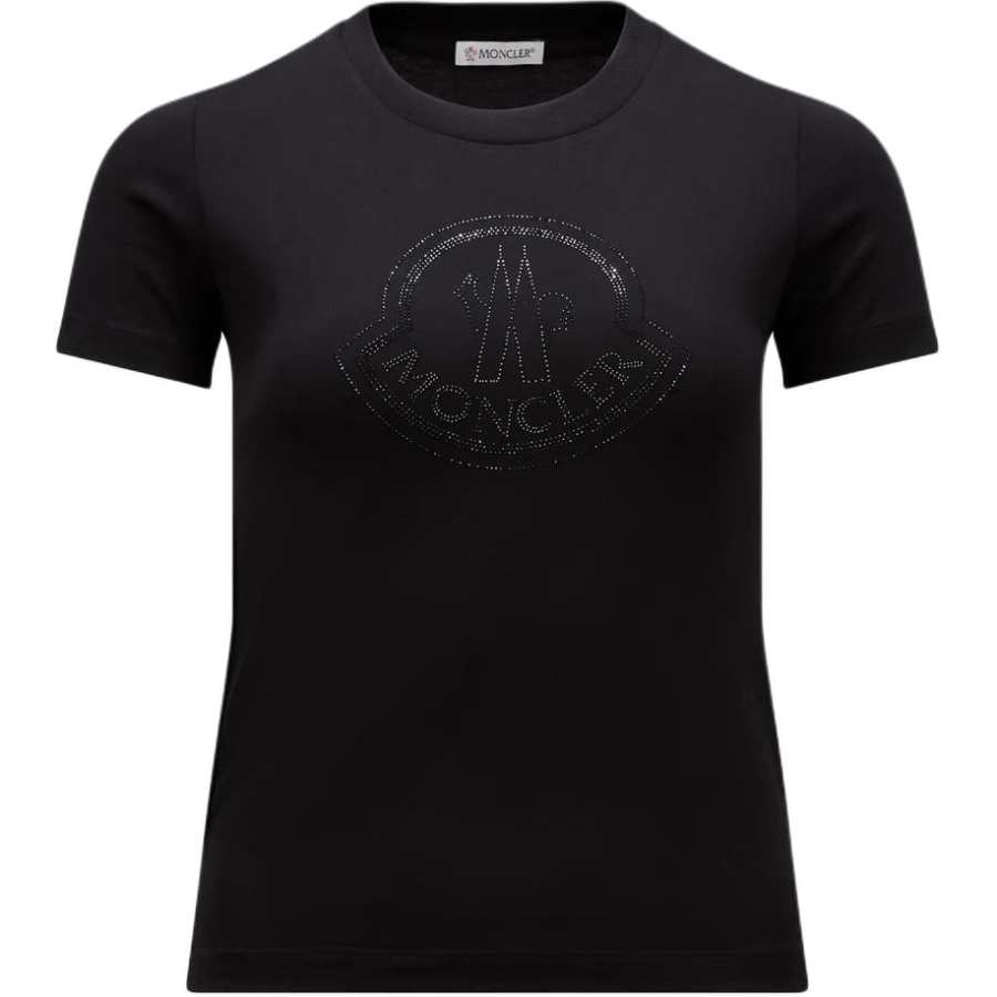 Moncler Logo Embellished Crewneck T Shirt