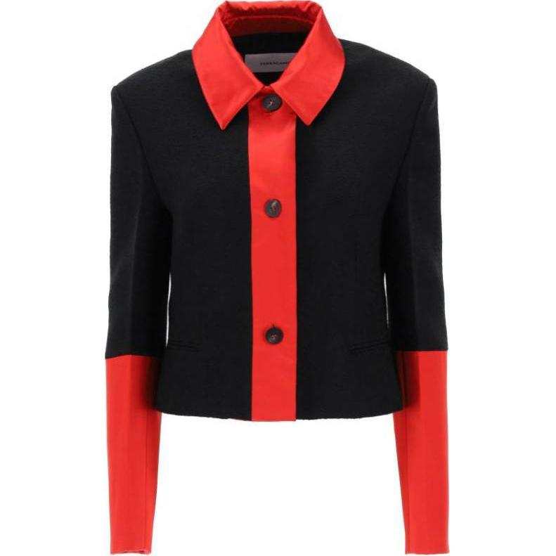Ferragamo Ferragamo colour-block cropped jacket