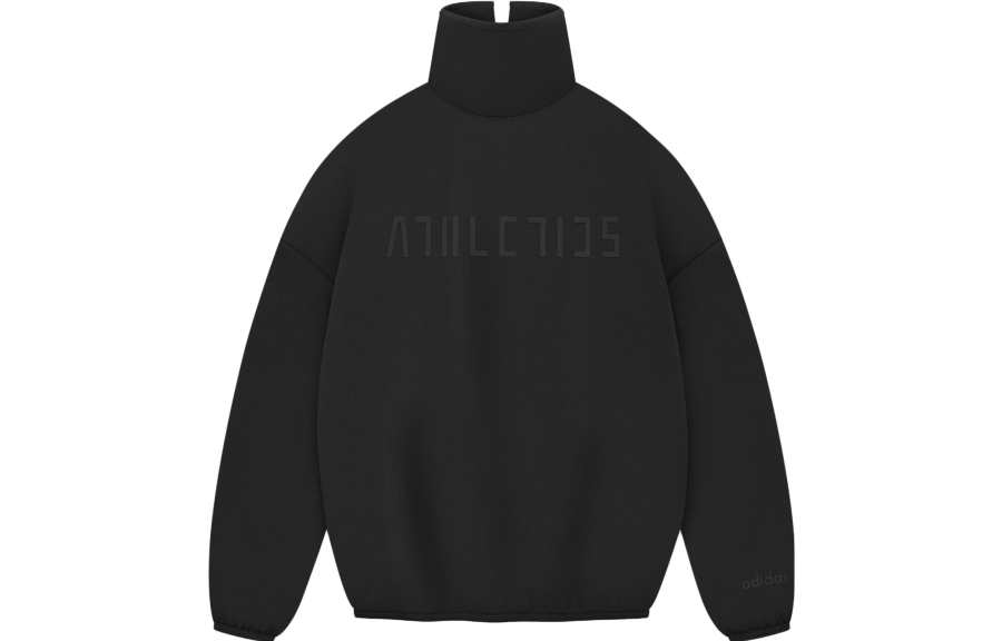 Fear Of God Athletics Women's Suede Fleece Mock Neck Black