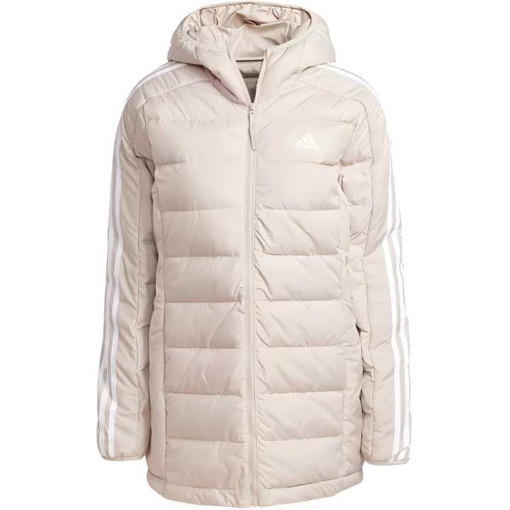 Adidas Adidas Essential 3 STRIPES LIGHT DOWN HOODED PARKA Down Jacket Women's Wonder Beige