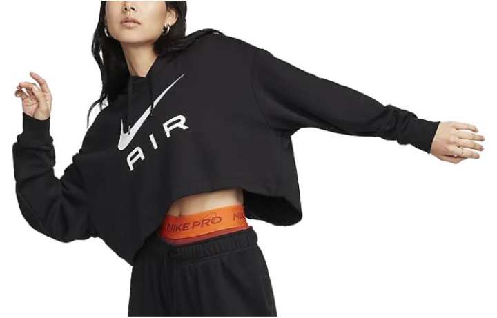 Nike Nike Oversized Fleece Pullover Hoodie Sweatshirt Women's Black