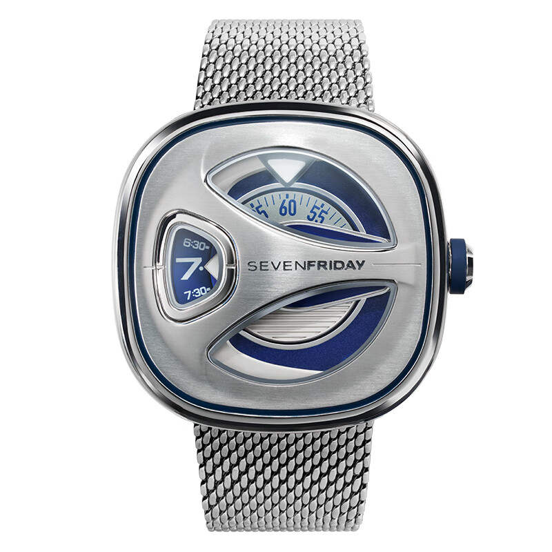 SEVENFRIDAY ME Automatic Mechanical Movement Men's Watches Watch Blue Dial