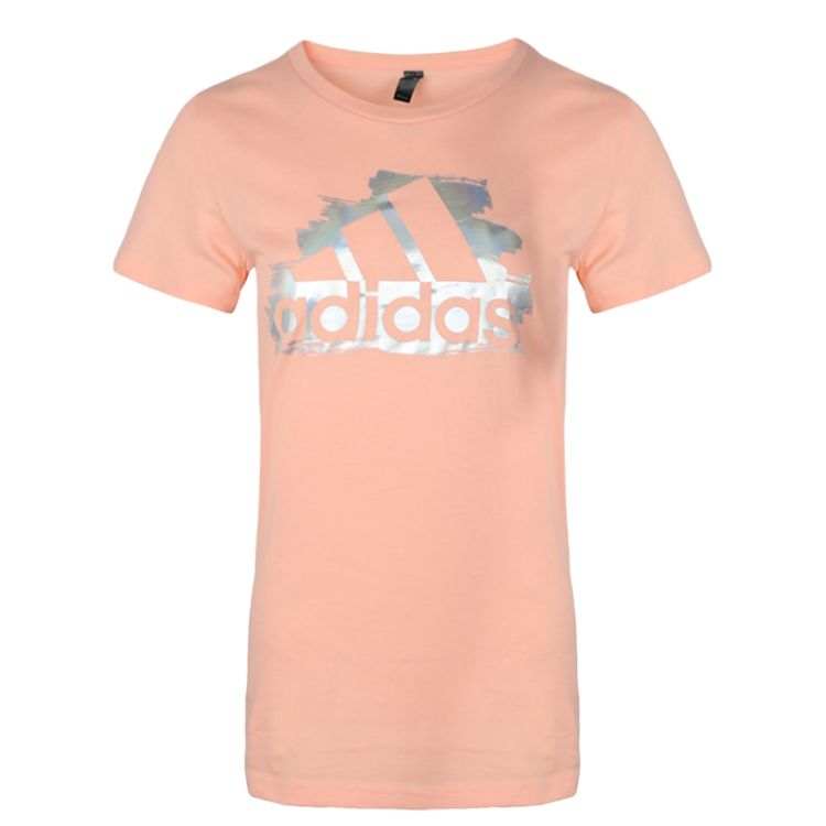Adidas Adidas T Shirts Women's Red Crew Neck Moderate