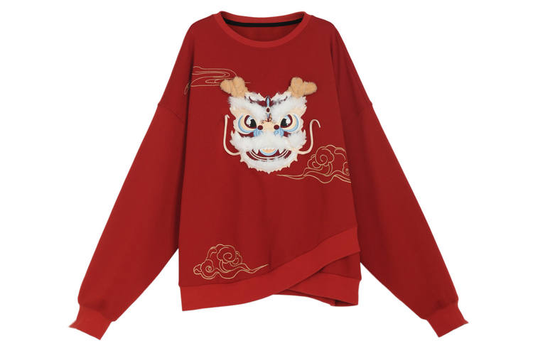SNBL SNBL Sweatshirts Women's Red Crew Neck Moderate Regular