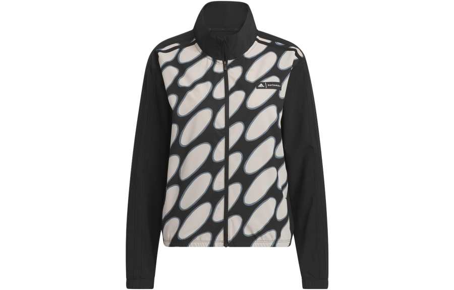 Adidas Adidas X Marimekko Adidas X Marimekko Jackets Women's Black Stand Collar Moderate Other