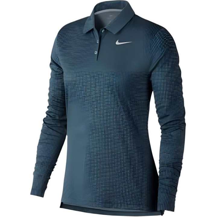 Nike Nike Polo Shirts Women's Green Polo Collar Moderate Straight Fit