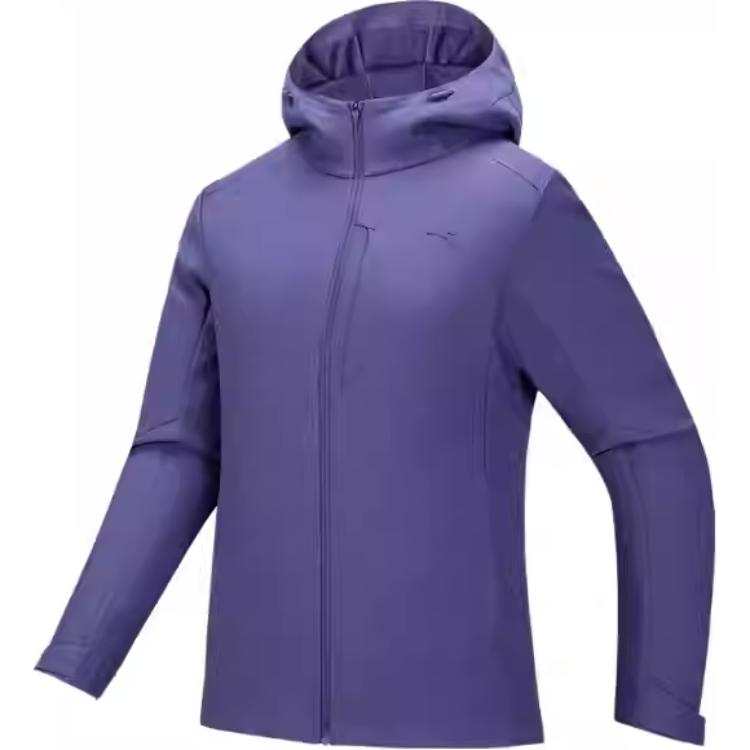 Anta Variety Training Collection Solid Color Zippers Hooded Comfortable And Breathable Versatile Fleece Lined Thermal