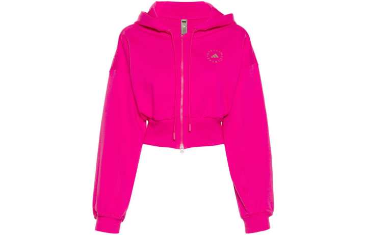 Adidas adidas By Stella McCartney Logo-print Cropped Hoodie
