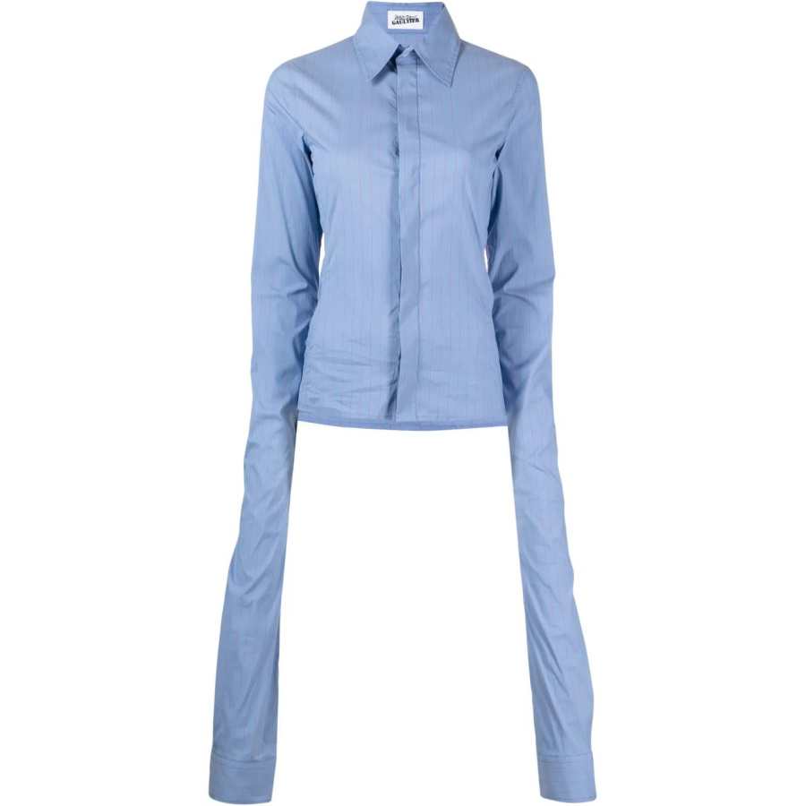 Jean Paul Gaultier Striped Extra-long-sleeve Shirt
