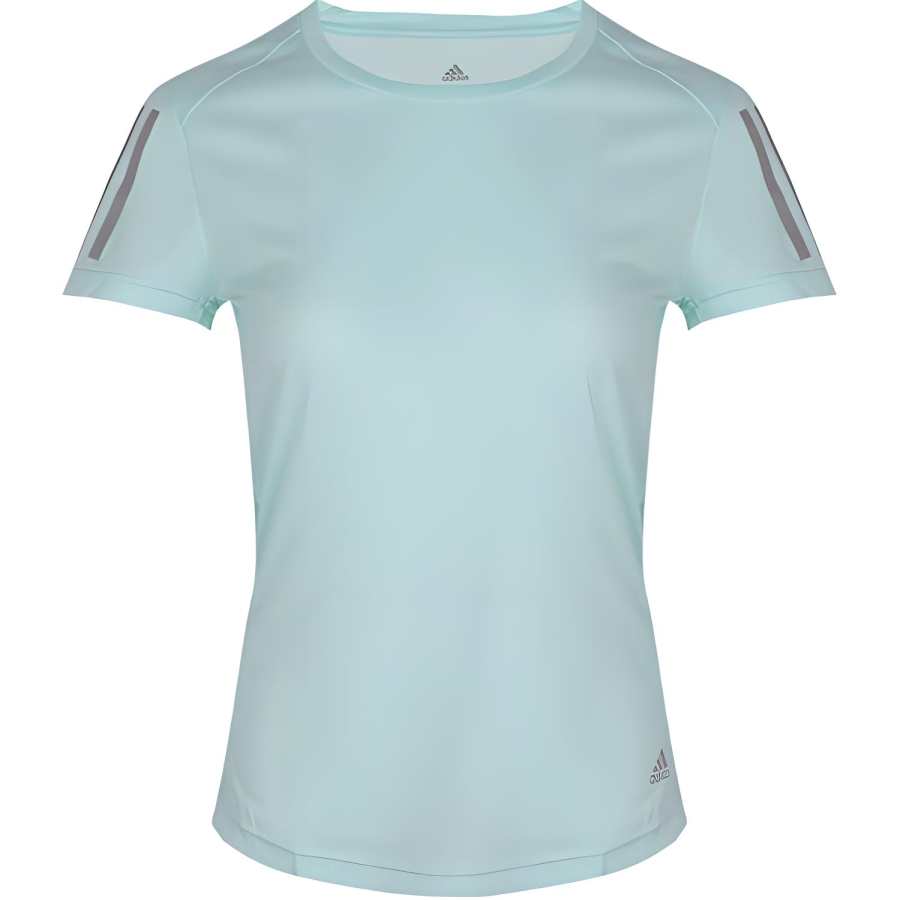 Adidas Adidas T Shirts Women's Green Crew Neck Moderate Nipped In Waist