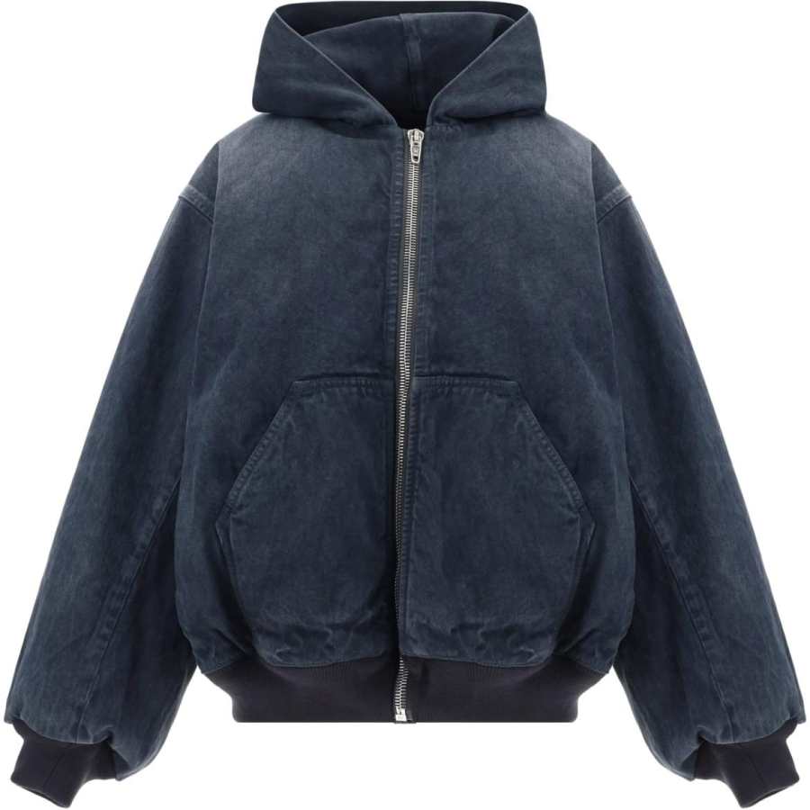 Balenciaga Jackets & Coats, Loose Fit Women's Dark Gray
