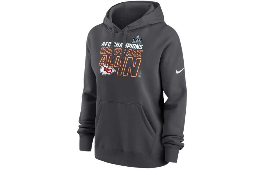 Nike Nike Kansas City Chiefs 2023 AFC Champions Trophy Sweatshirt Women's Anthracite