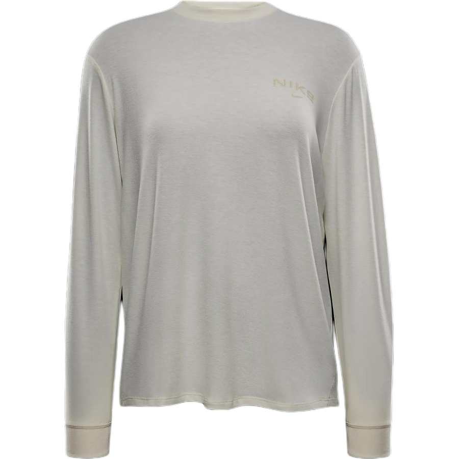 Nike Nike Dri Fit One FW24 Drop Shoulder Sleeve T Shirt Women's Light Ivory White