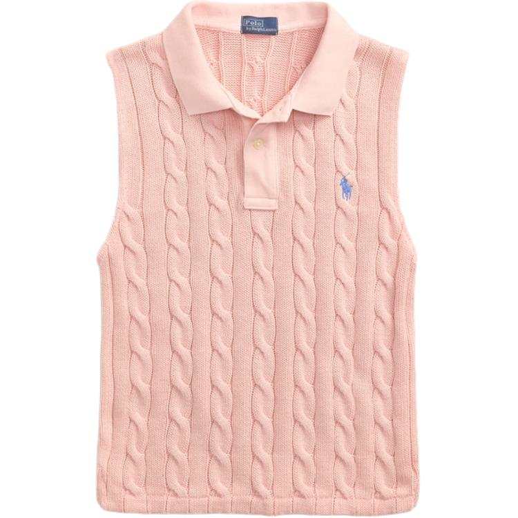 Polo Ralph Lauren SS25 Tank Top Slim Fit Women's Pink Sand