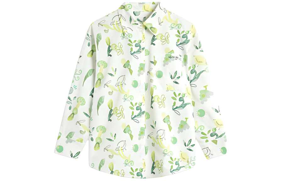 Li-Ning Li Ning China Culture Collection Shirt Women's White Base Print