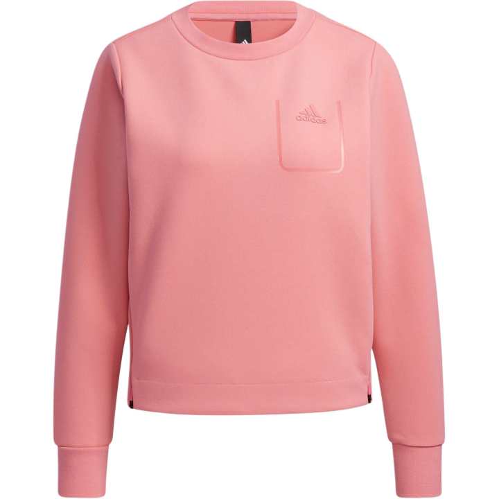 Adidas Adidas Sweatshirts Women's Pink Crew Neck Moderate