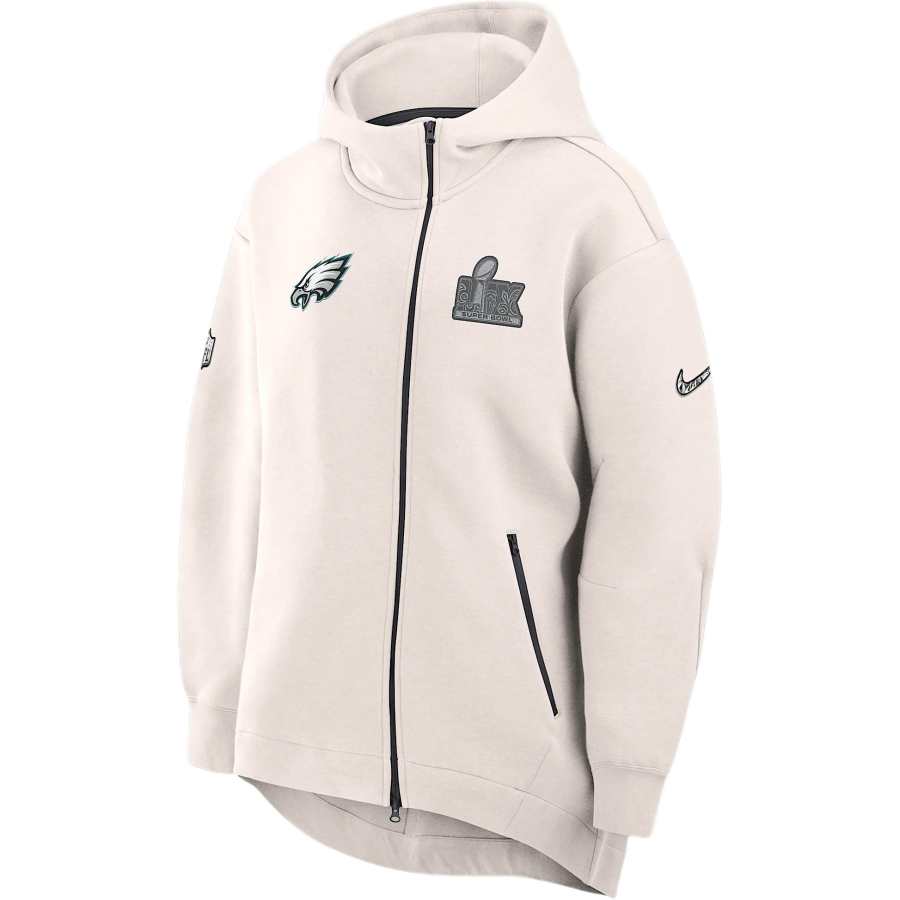 Nike Nike Philadelphia Eagles Super Bowl Lix Opening Night Tech Fleece Women's Nike Nfl Full Zip Hoodie Cape