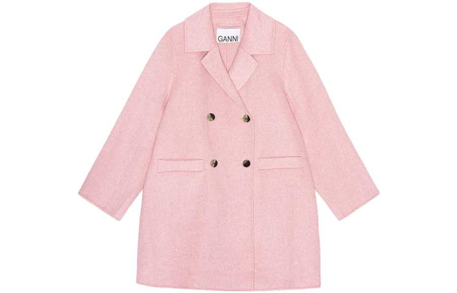 GANNI GANNI Double Breasted Oversize Coat