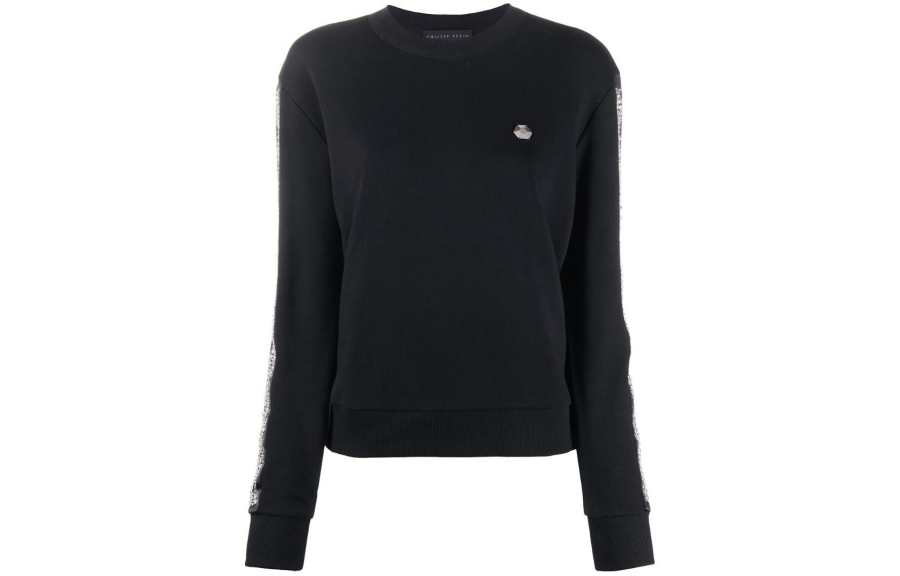 Philipp Plein rhinestone-embellished stripe sweatshirt