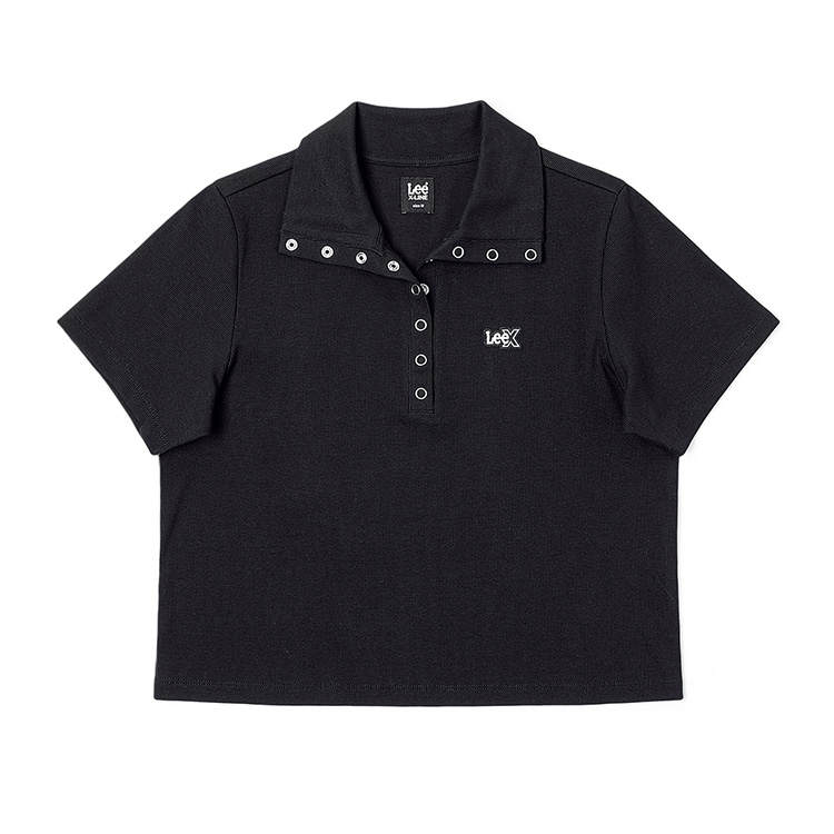 Lee SS25 Polo Pine Women's Black
