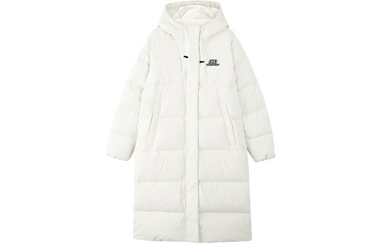 Skechers Colorful Down Jackets Women's Marshmallow White Hooded Moderate Other