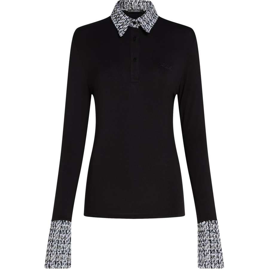 Karl Lagerfeld / Karl Lagerfeld Jeans boucl� polo shirt