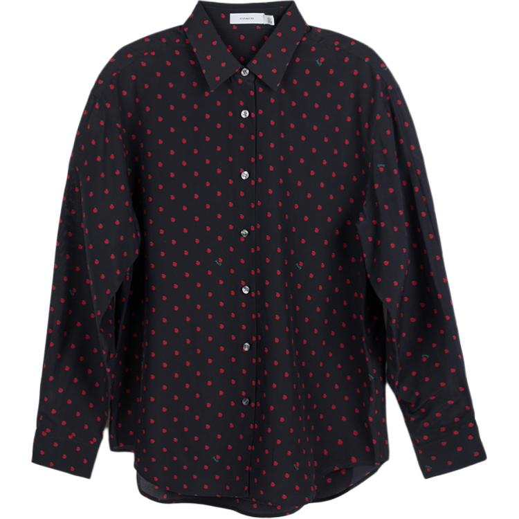 COACH COACH Shirts Women's Black Lapel Moderate Other
