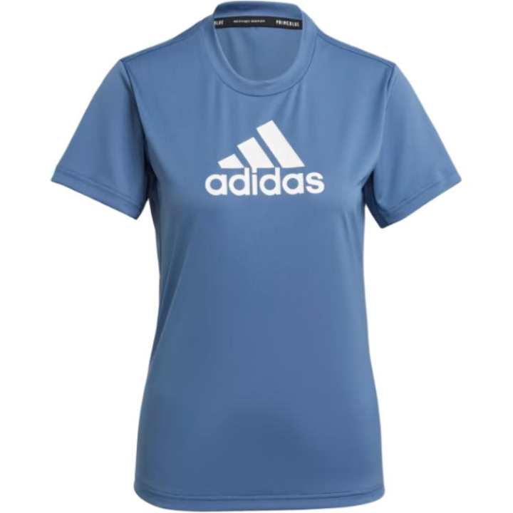 Adidas Adidas T Shirts Women's Blue Crew Neck Moderate