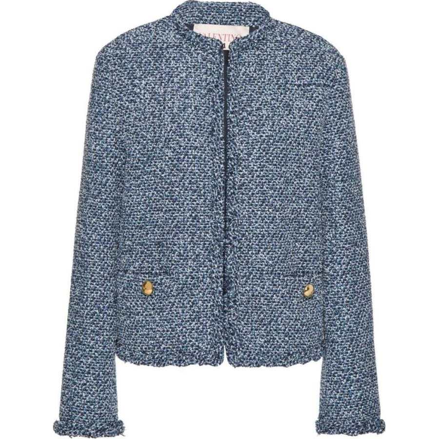 Valentino Straight Hem Tweed Jacket