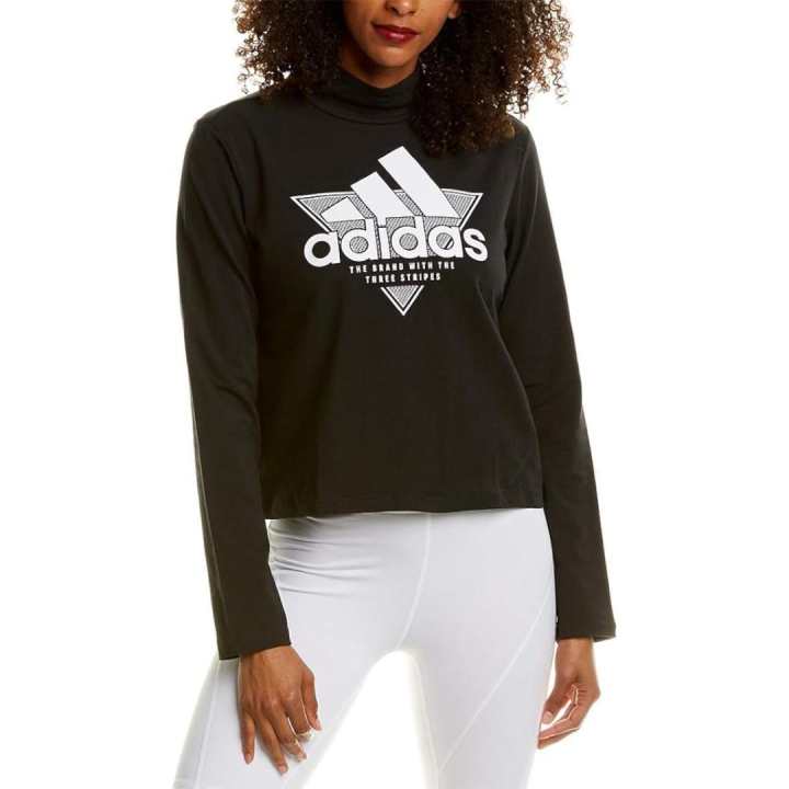 Adidas Adidas T Shirts Women's Black Turtleneck Moderate