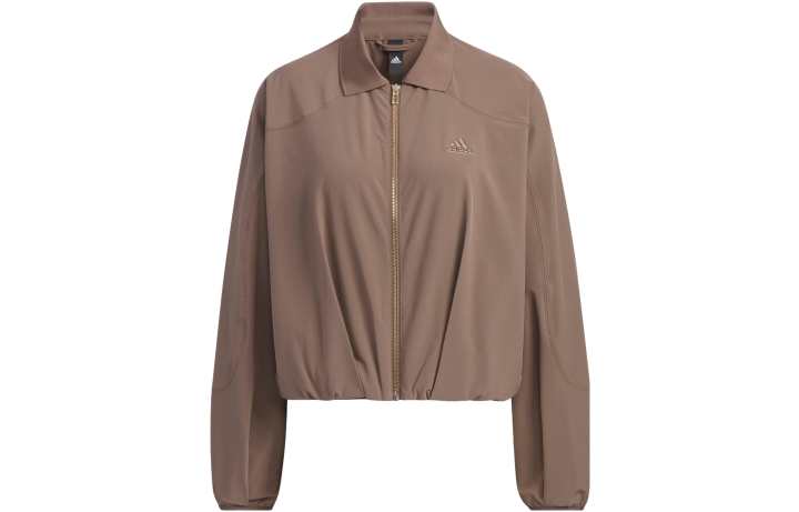 Adidas Adidas Jackets Women's Stratum Dark Earthy Brown Lapel Moderate Other