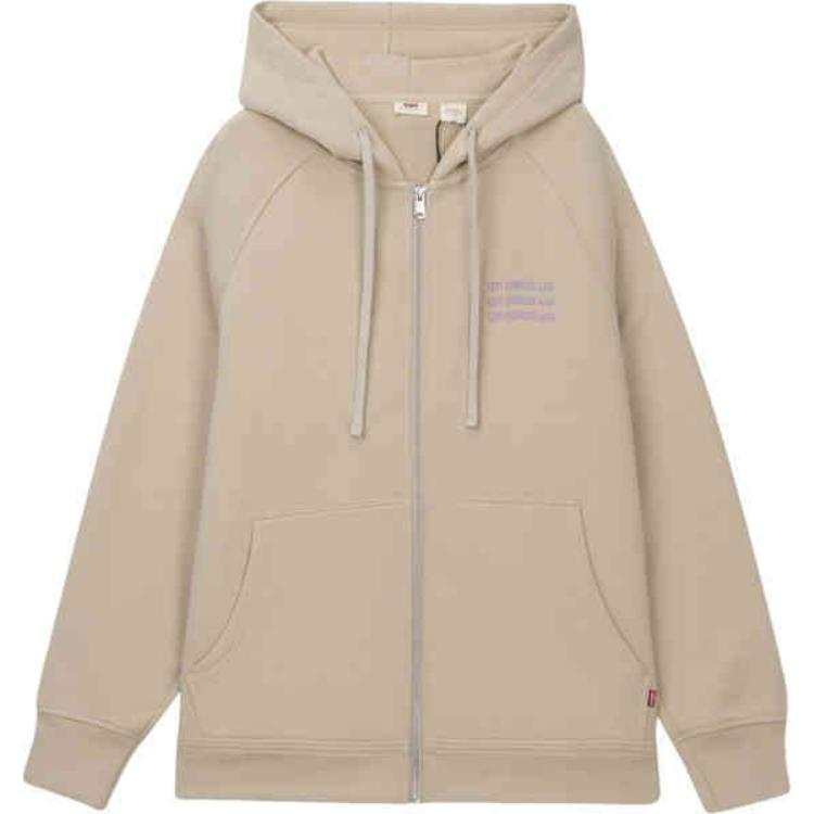 Levis Sweatshirts Women's Oat Hooded Moderate Cardigan