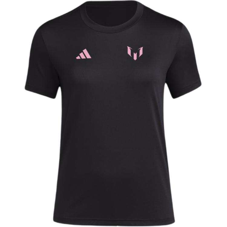 Adidas Adidas T Shirts Women's Black Crew Neck Moderate Straight Fit