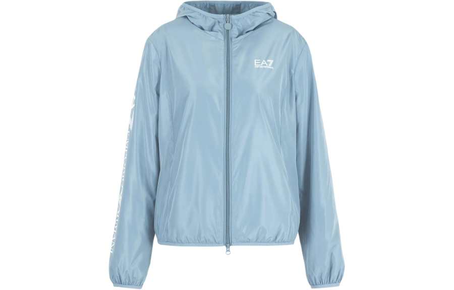 EMPORIO ARMANI EA7 SS24 Jackets & Coats Women's Blue