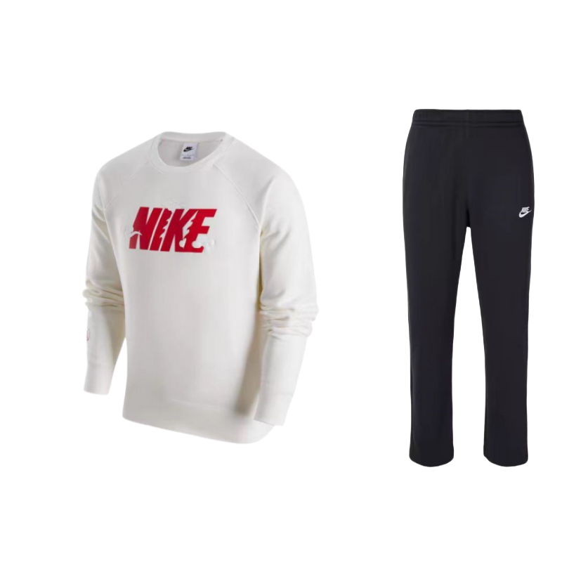 Nike Nike CNY Collection Letter Print Fleece Crewneck Sweatshirt Knit Pants Casual Sportswear Unisex
