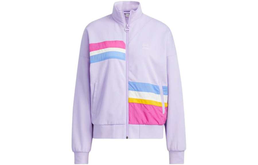 Adidas Neo Jackets Women's Purple Stand Collar Moderate Other