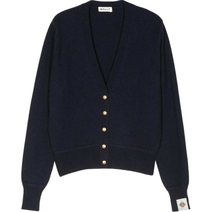 BALLY SS24 Cashmere Sweater Women's Marine Blue