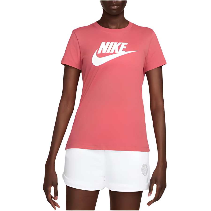 Nike Nike T Shirts Women's Pink Crew Neck Moderate Nipped In Waist