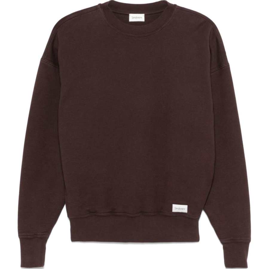 SAINT LAURENT Logo Detailed Crewneck Sweatshirt