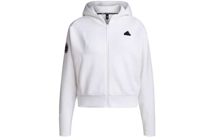 Adidas Adidas Jackets Women's White Hooded Moderate Other