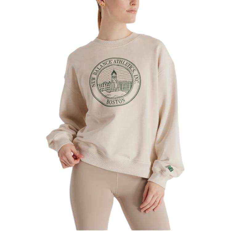 New Balance New Balance Athletics French Terry FW24 Crest Crew Sweatshirt Women's Linen