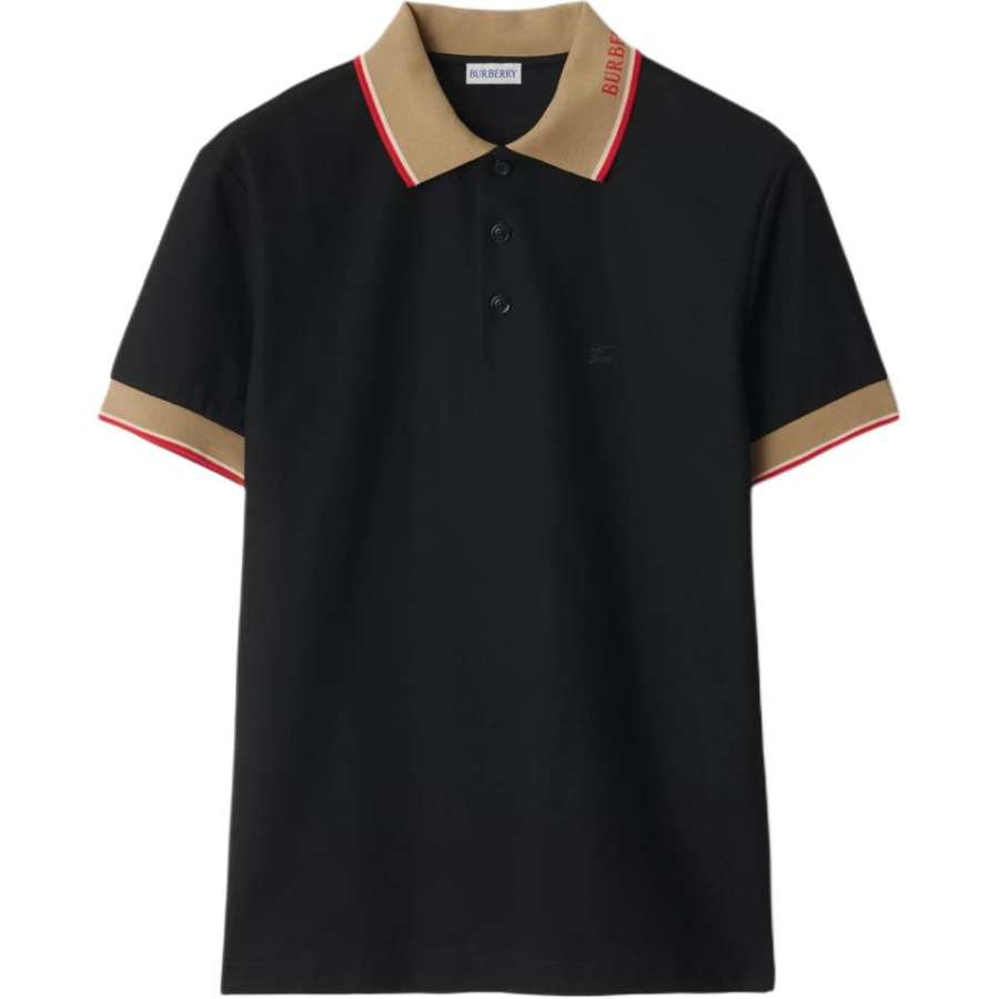 Burberry SS25 Polo Shirt Classic Version Men's Black