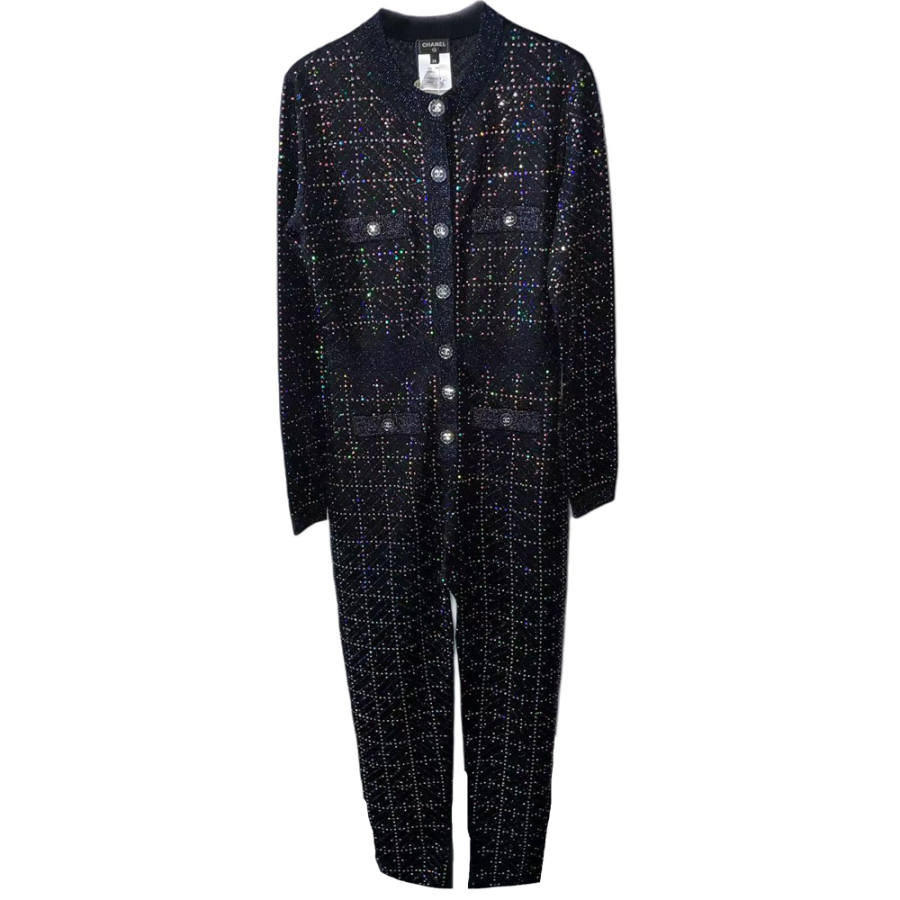 CHANEL 21K Jumpsuit Women's Black