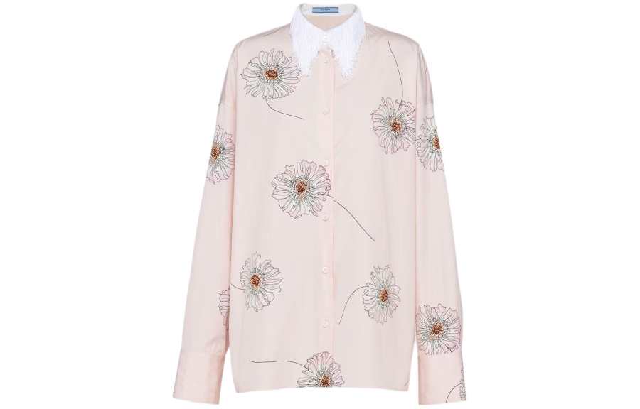 PRADA PRADA Gerbera print Cotton Shirt