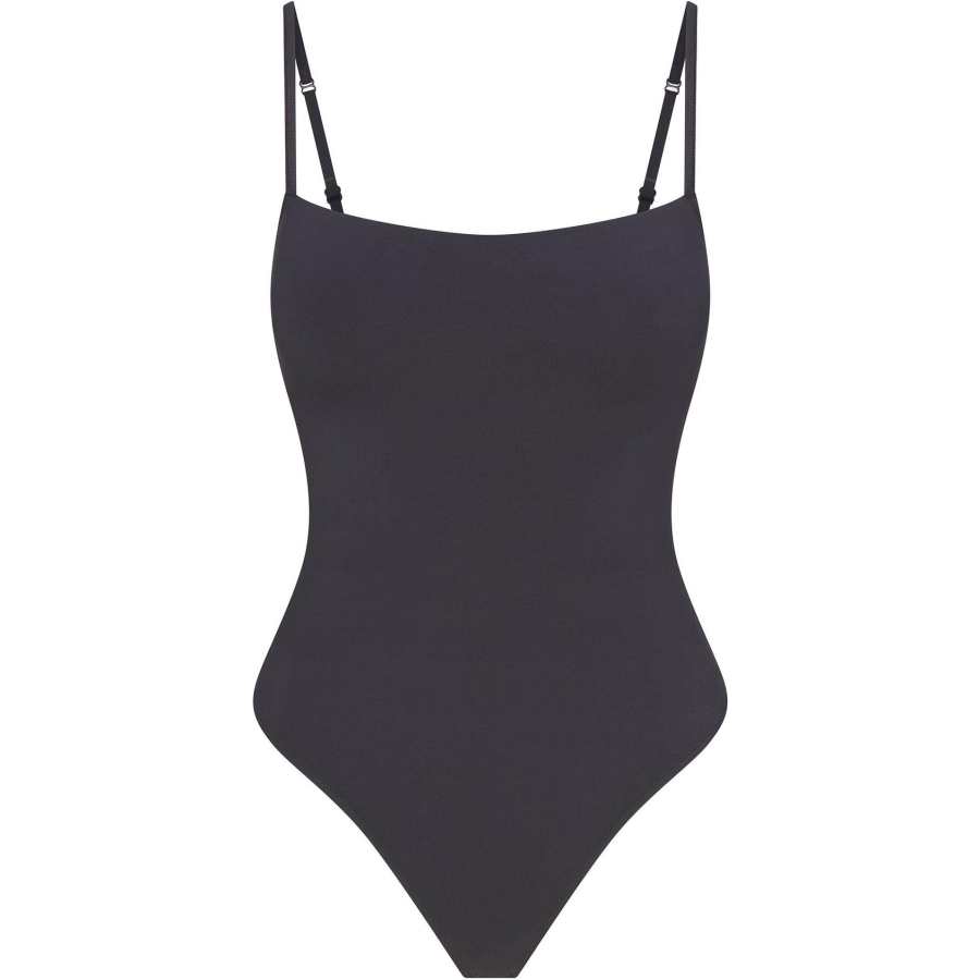 Skims SS25 SMOOTH LAYERS CAMI BODYSUIT Jumpsuit Women's Graphite/Graphite